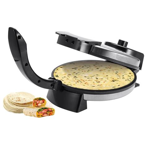 Electric Tortilla Maker 10 Inch Stainless Steel Non Stick Electric