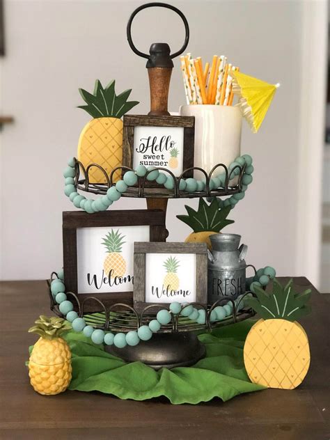 23 Best Tiered Tray Decor For Summer That Are Trendy In 2021