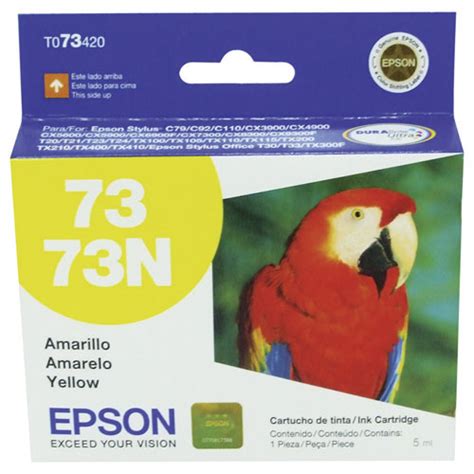 Cartucho Epson T073420 N Amarillo Papelería Lumen