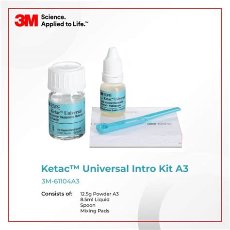 M Ketac Universal Glass Ionomer Restorative Intro Kit A Galla Dental