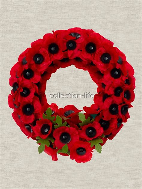 "WW1 REMEMBRANCE DAY Poppy Wreath" Pullover Hoodie by collection-life ...