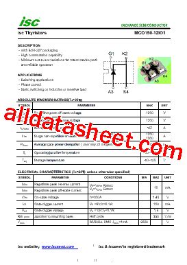 Mco Io Datasheet Pdf Inchange Semiconductor Company Limited