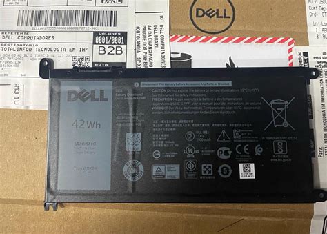 Bateria Original Dell Inspiron 13 42WH WDXOR 11 4V Assistência