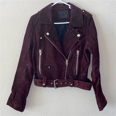 Blank Nyc Suede Leather Jacket Gem