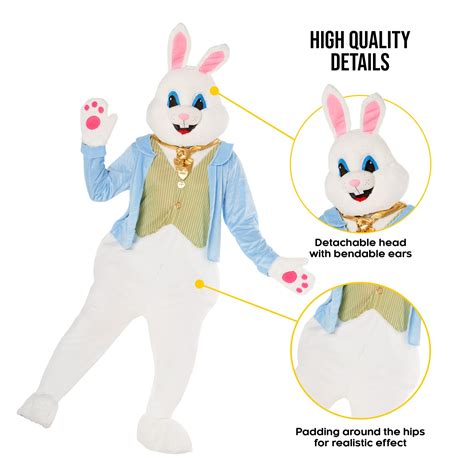 Costumes Easter Bunny Costume Adult Bunny Suit Deluxe