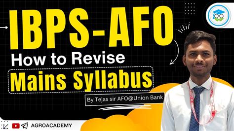 Ibps Afo Mains How To Revise Complete Syllabus In Week By Tejas Afo