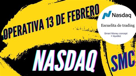 Operativa Nasdaq Mnq Mar Del De Febrero Youtube