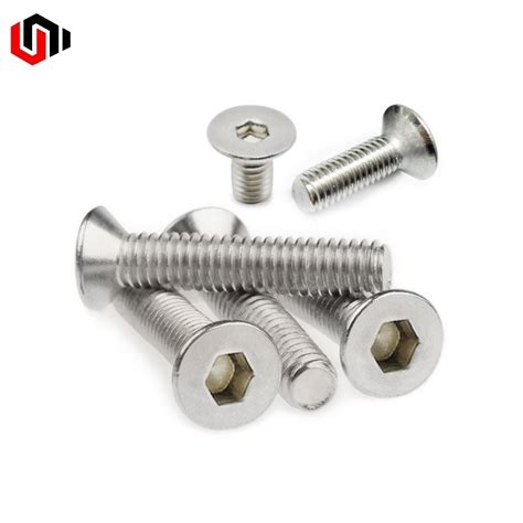 Stainless Steel Ss304 Ss316 Din7991 Hex Socket Flat Head Machine Screw