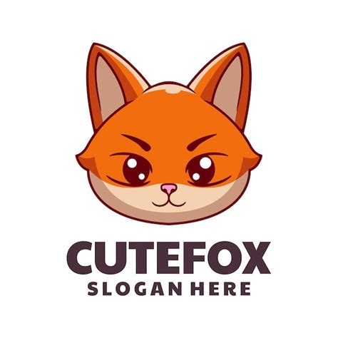 Premium Vector Cute Fox Logo Design