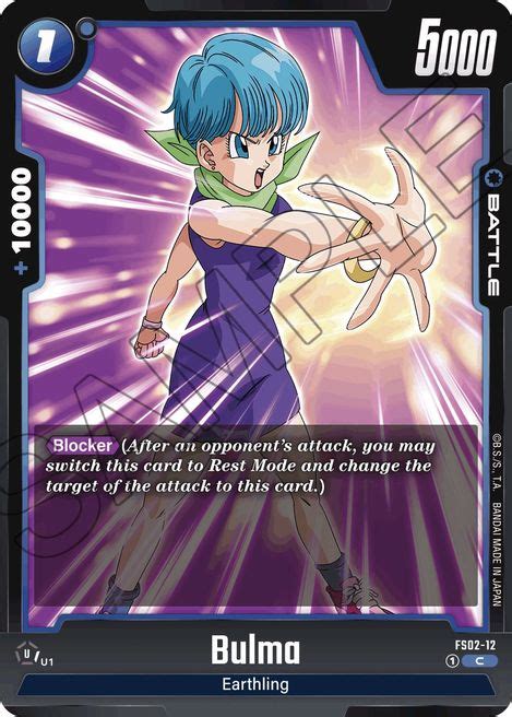 Bulma Fusion World Starter Deck Vegeta Dragon Ball Super Cardtrader