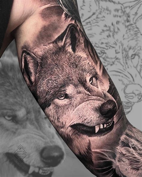 Tatuajes De Lobos Peque Os En El Brazo Tribales