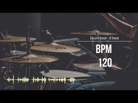 120 BPM 드럼비트 Simple Straight Beat 120 BPM YouTube