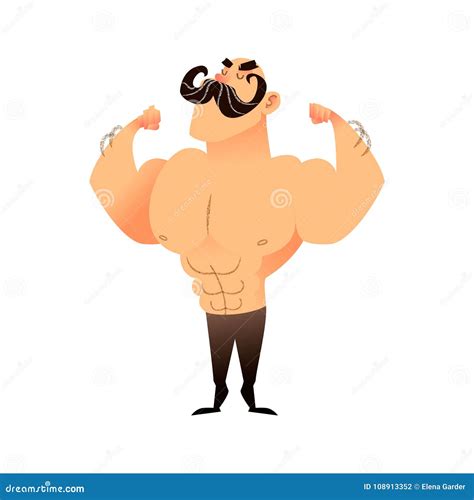 Cartoon Mustache Man Vector Illustration | CartoonDealer.com #38055080