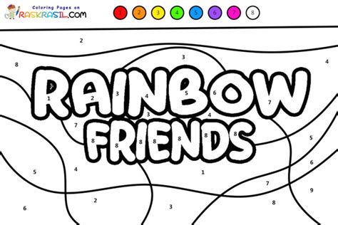 Dibujos Por Números De Rainbow Friends Para Colorear