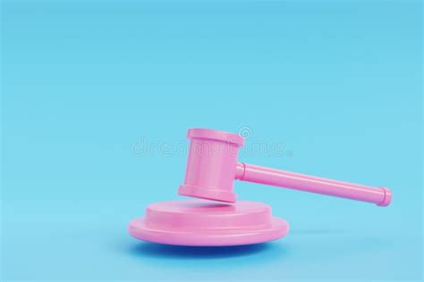 3d Illustration Dun Juge Marteler Le Concept De Justice Icône De Droit