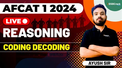 Afcat Exam Reasoning Live Coding Decoding