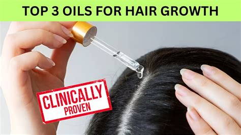 Top 3 Natural Oils To Grow And Thicken Hair Clinically Proven Youtube