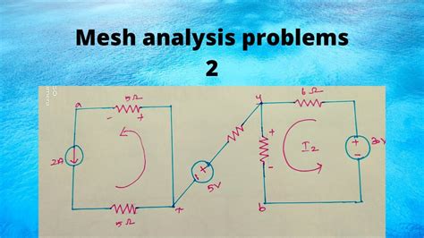 Mesh Analysis Problems Part 2🔌💡🔌💡 Eee🔌💡🔌💡 Circuits Mesh Current