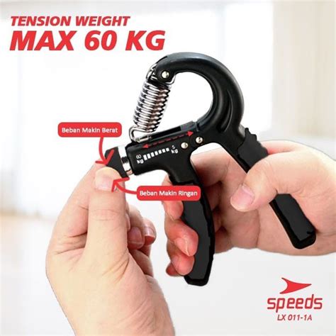 Jual HAND GRIP HANDGRIP ADJUSTABLE 5 60 KG ALAT LATIHAN OTOT PENGUAT