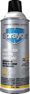 Sprayon LU210 Food Grade Silicone Lubricant Food Grade Products