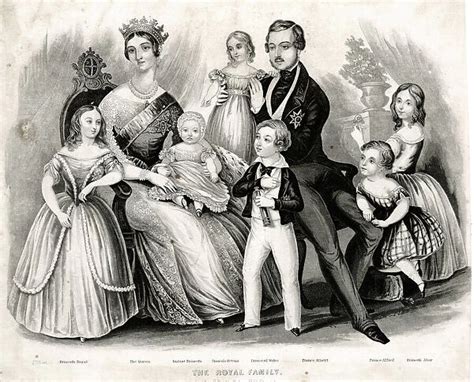 Queen Victoria, Prince Albert and their children. 1849