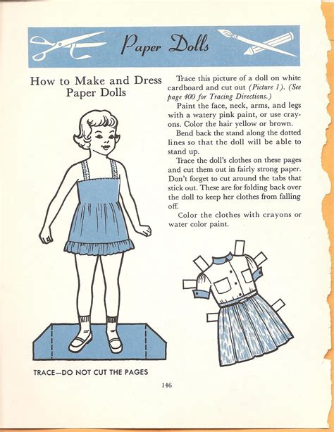 Mostly Paper Dolls How To Make And Dress Paper Dolls Early 1960s