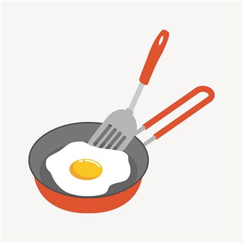 Fried Egg Clip Art Vector Free Vector Rawpixel