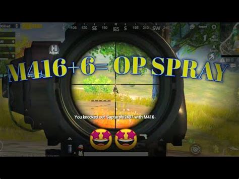 M416 6 TABAHI SPRAY II PUBG MOBILE FULL INTENSE GAMEPLAY II PUBG