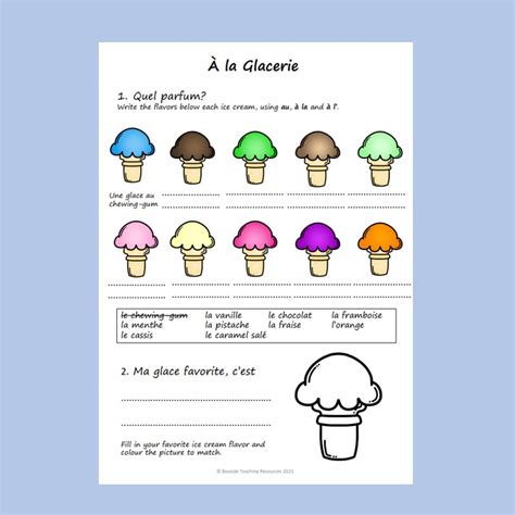 French Ice Cream Flavors Made By Teachers