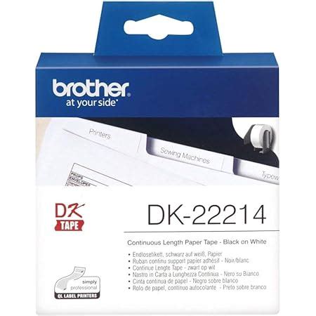 Brother Dk Label Roll Continuous Length Paper Black Red On