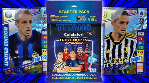 ADRENALYN XL TITANS 2023 24 Unboxing STARTER PACK Calciatori