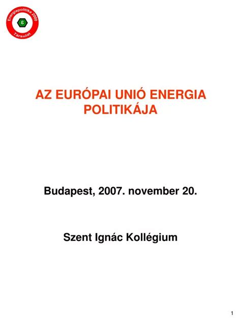 Ppt Az Eur Pai Uni Energia Politik Ja Powerpoint Presentation Free