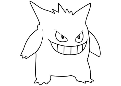 Gengar Czeka Kolorowanka Do Wydruku Pdf Online