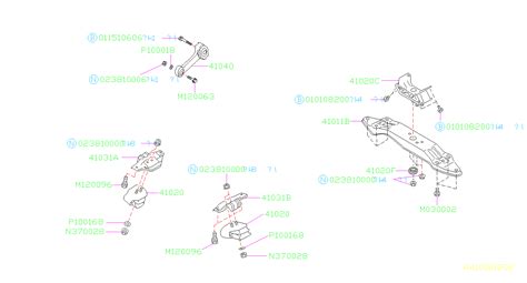 2015 Subaru Engine Mount Front 41022fa092 Genuine Subaru Part