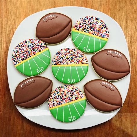 One Dozen Football And Stadium Sugar Cookies Etsy Football Sugar Cookies Sugar Cookie