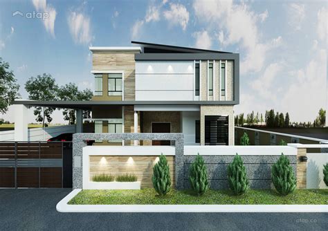 Modern Exterior Bungalow Design Ideas Photos Malaysia Atap Co