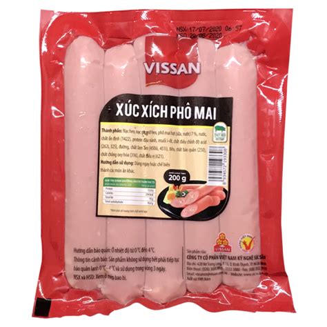 Xúc Xích Phô Mai Vissan: Sản Phẩm Ngon, Dinh Dưỡng và An Toàn Cho Cả ...