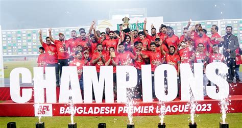 Comilla Victorians Celebrate Winning The Bpl Title