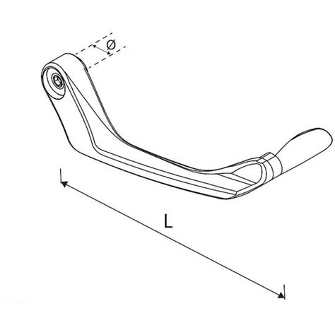 Protezione Leva FRIZIONE In Alluminio LighTech ISS109LA Con Teminale