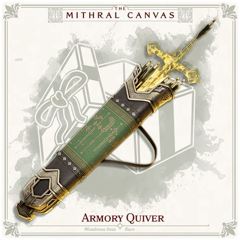 Oc Art Armory Quiver Wondrous Item The Mithral Canvas 5e R