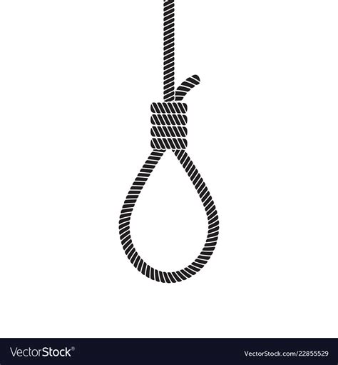 Rope with a loop Royalty Free Vector Image - VectorStock