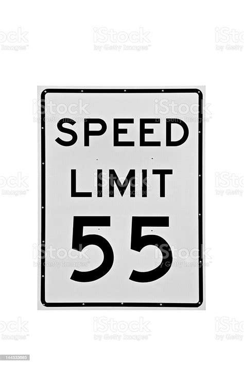 speed limit sign  mph isolated stock photo  image