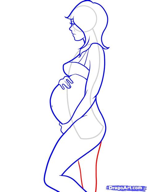 How To Draw Pregnant Lady