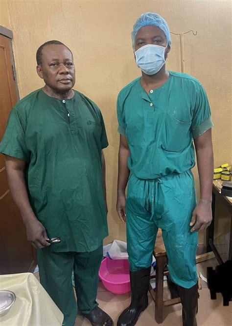 Nigerian Father And Son Who Are Both Doctors Perform Surgery Together