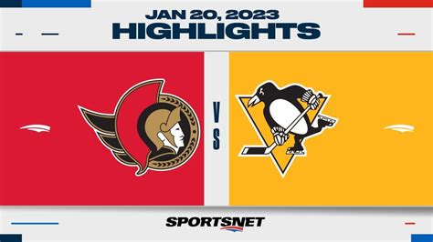 NHL Highlights Senators Vs Penguins January 20 2023 YouTube