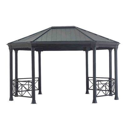 Sunjoy Slater Hardtop Elongated Octagon Ft W X Ft D Metal Patio