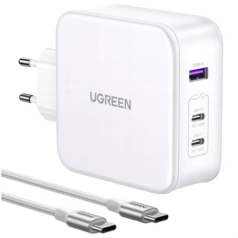 Ugreen Szybka Adowarka Gan Pd Qc Usb X Usb C W Kabel Usb C M