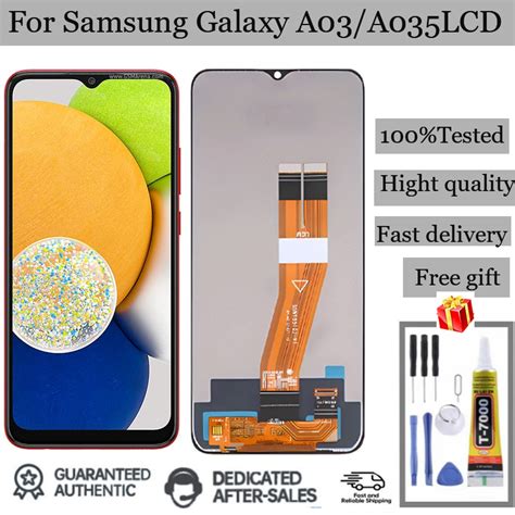 อะไหลหนาจอสมผส LCD แบบเปลยน สาหรบ Samsung Galaxy A03 A035 SM