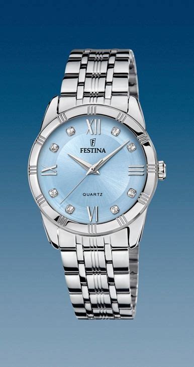 Comprar En Oferta Reloj Festina Mujer Acero Brillo Esfera Azul F16940 E