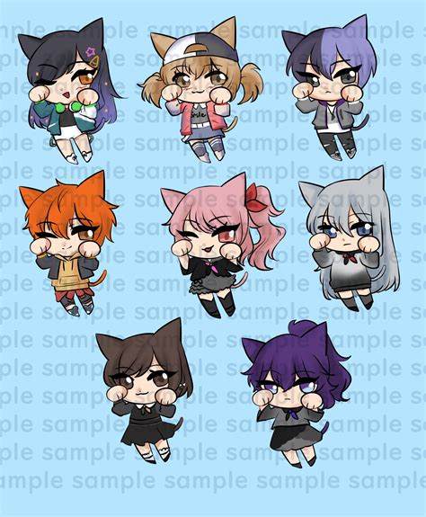 Project Sekai Cat Stickers Etsy Australia